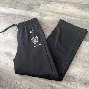 Nike Therma-FIT NFL Training Sweatpants Boys Kids XL 18/20 Black Raiders Joggers